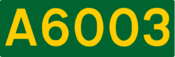 A6003 road shield