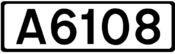 A6108 road shield