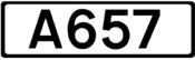 A657 road shield