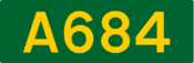 A684 road shield