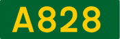 A828 road shield