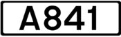 A841 road shield