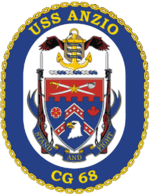 The ship's crest of the USS Anzio.