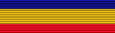 blue, yellow, and red horizontal stripes