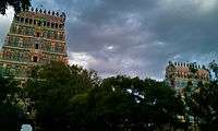 view of the temple towers