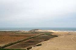 Panoramic view of Huaca Prieta