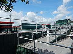 Ramp to left field line deck