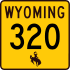 Wyoming Highway 320 marker