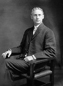 A black and white photographic portrait of a seated William G. Conley in his laster years.