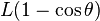 L (1 - \cos\theta)